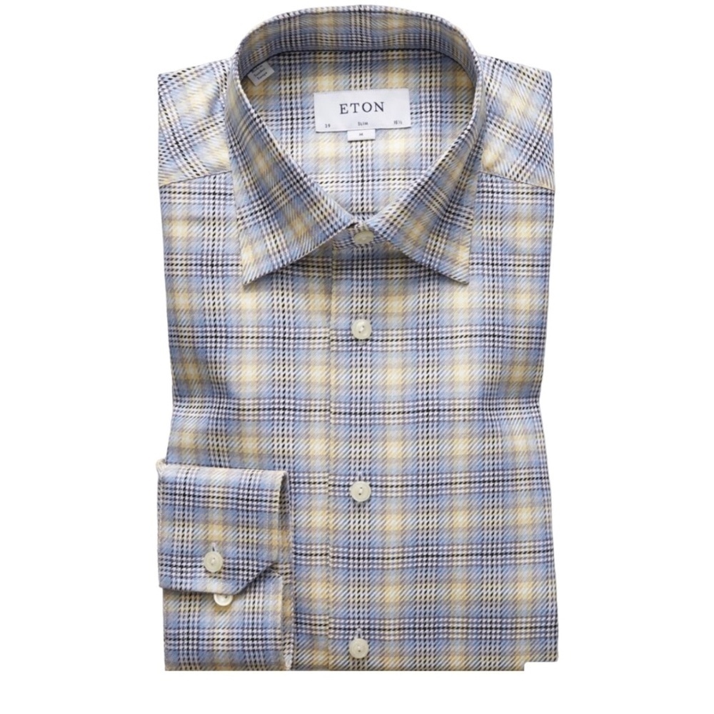 Eton Luxury Long Sleeve Men’s Contemporary Dress Shirt 3XL